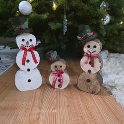 Wooden Snowman (Please Read The Description!)