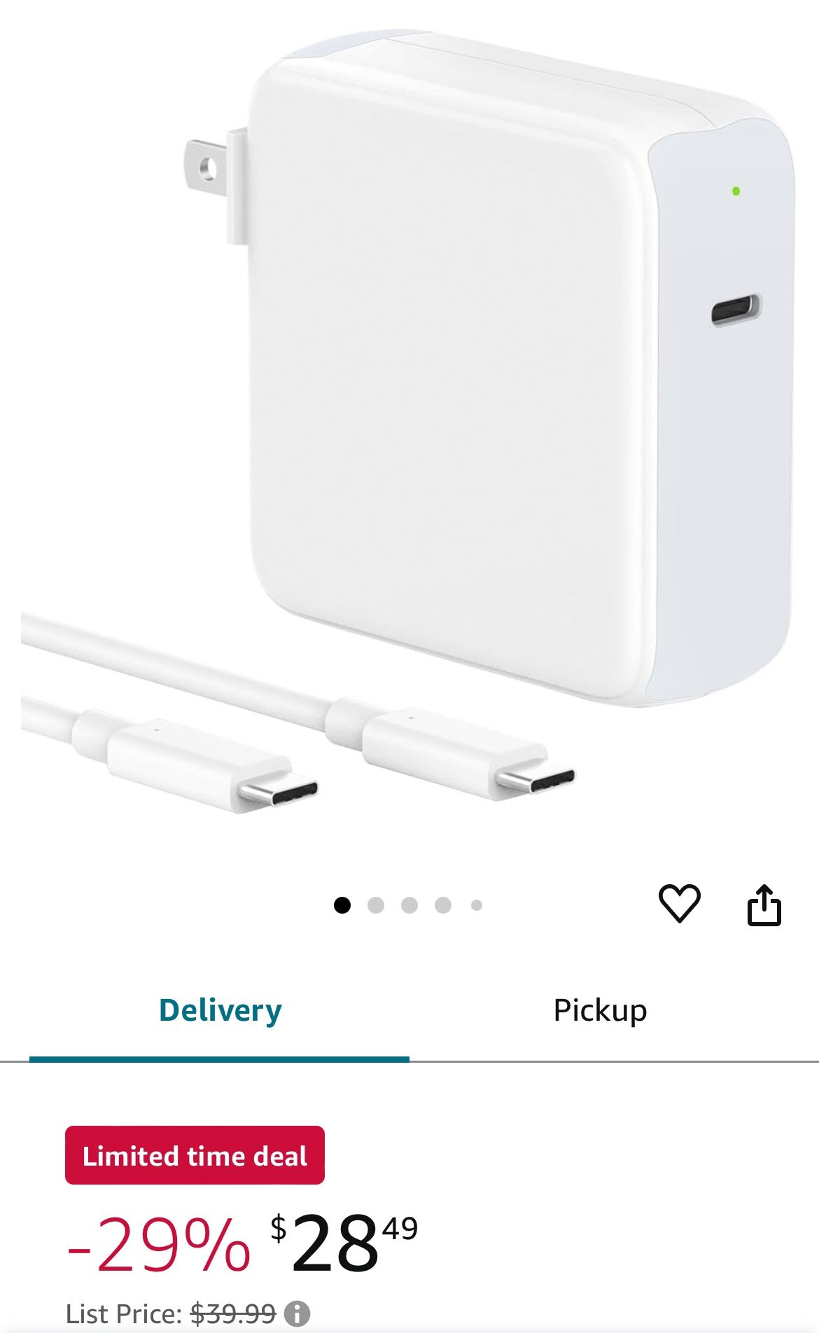 New In Box 96W USB C Charger for MacBook Pro 16,15,14,13inch 2024,2023,2022,2021,M3 M2 M1 MacBook Air,USBC Laptop Power Adapter,iPad,LED,6.6ft 5A Cabl