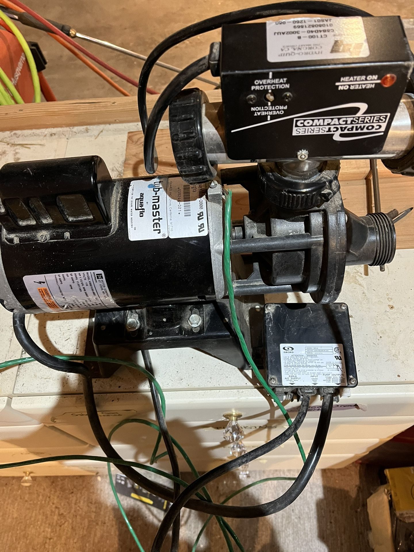 Tub Heater, And Pump