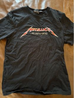 Metallica and justice for all T-shirt -￼size large