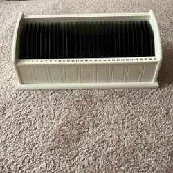 White 31 Day Organizer