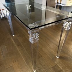 Glass Desk - Nearly New!
