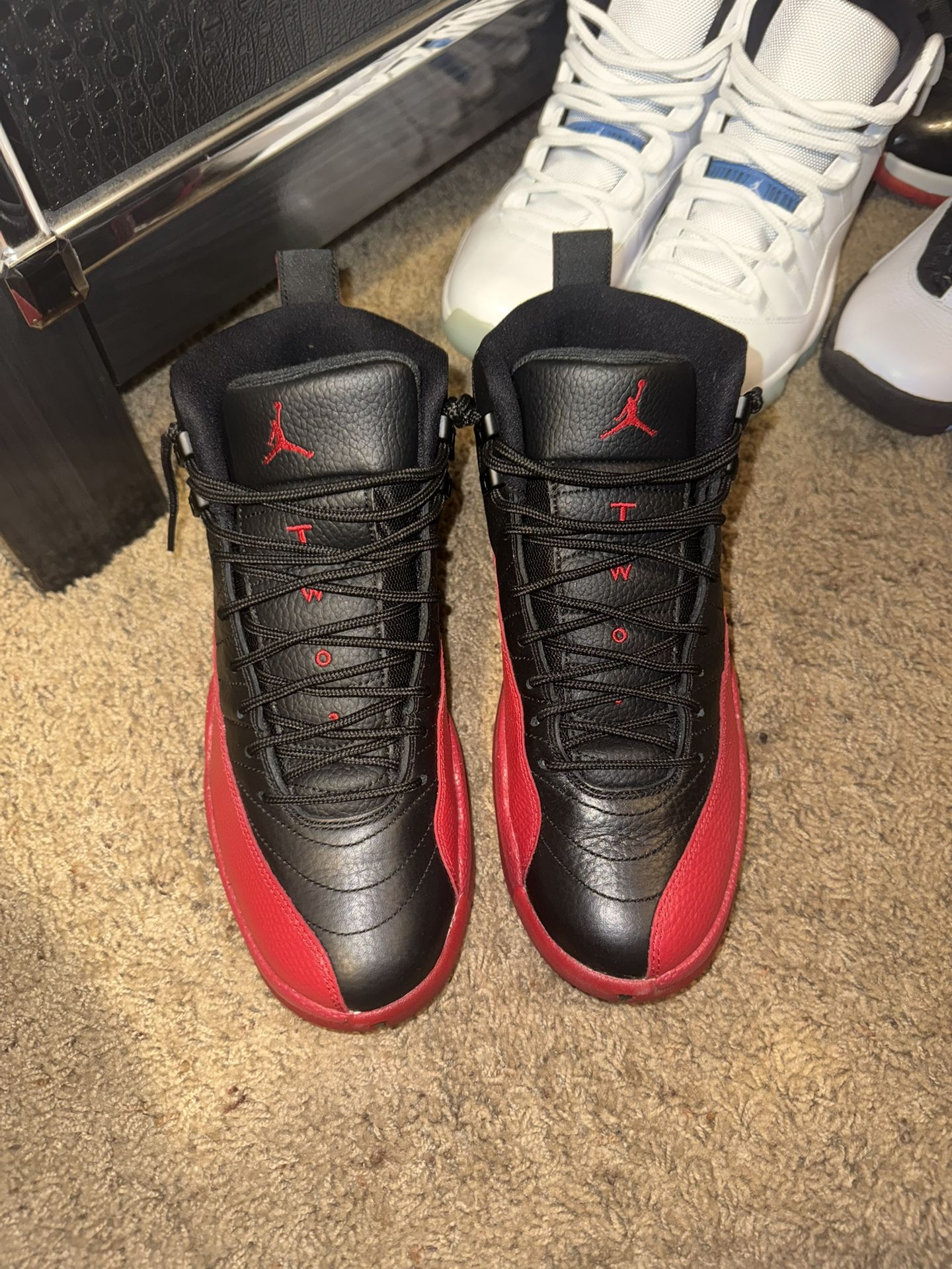 Air Jordan 12 Retro Black Basketball Sneakers