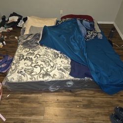 KING SIZE BED AND FRAME