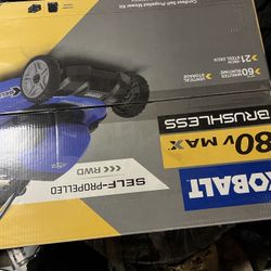 Kobalt Brushless Self propelled Lawn Mower With Battery And Charger