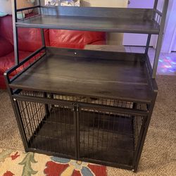 Furniture style dog crate