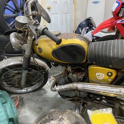 antique bridgestone motorcycle not running 