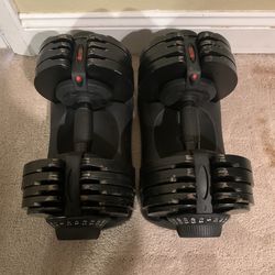 Adjustable Dumbbells: 10 to 72 Pounds each Dumbbell: Total 144 Pounds