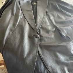 Ladies, Vintage Dynasty Leather Coat , 