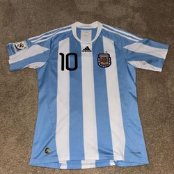 Messi 2010 Argentina World Cup Home Kit Size M