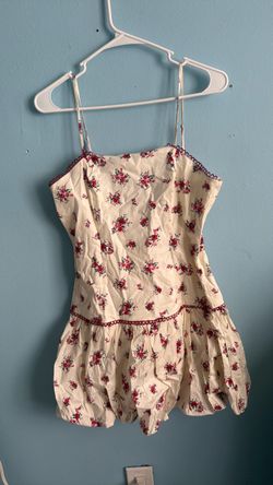 Floral Spaghetti Strap Bubble Romper