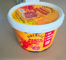 Fireball Whiskey Merch Souvenir Bucket For Sale!
