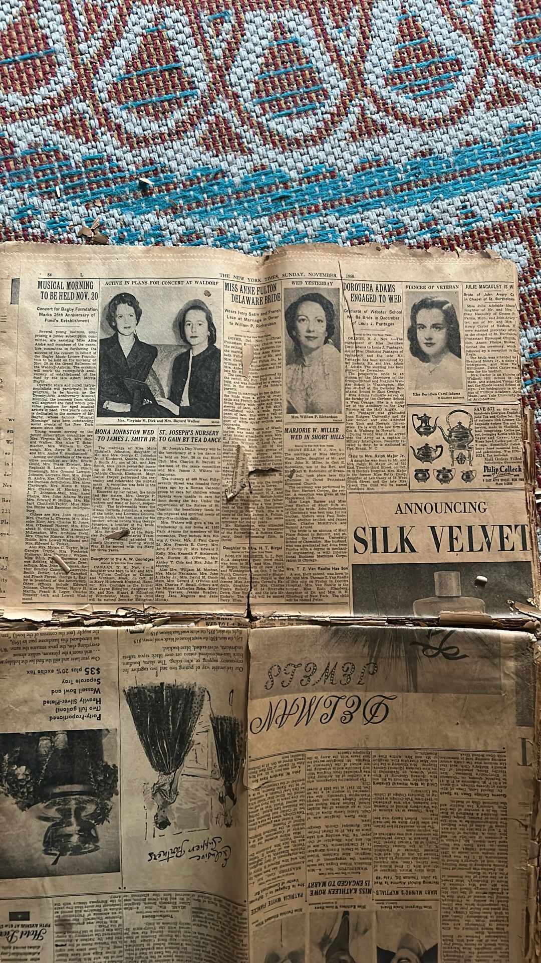 Old Newspaper ,1950