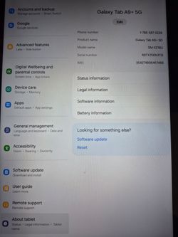 Samsung Galaxy tab A9+ Tablet with case. Price negotiable.