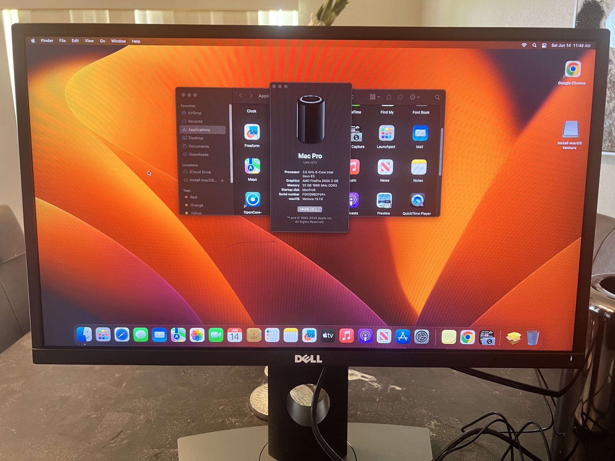 Apple Mac Pro. macOS Ventura 