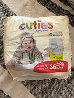 Cuties Size 3 Diapers 21 count