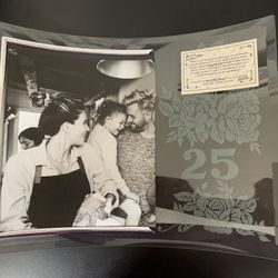 25th  Anniversary Glass Photo Frame
