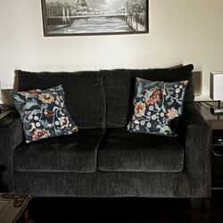 Dark Gray Sofa/couch And Loveseat Set 