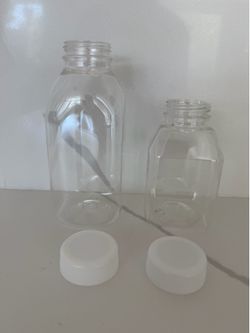 830 New 12oz & 643 New 6oz Juice/Smoothie Bottles – Lids Included Free