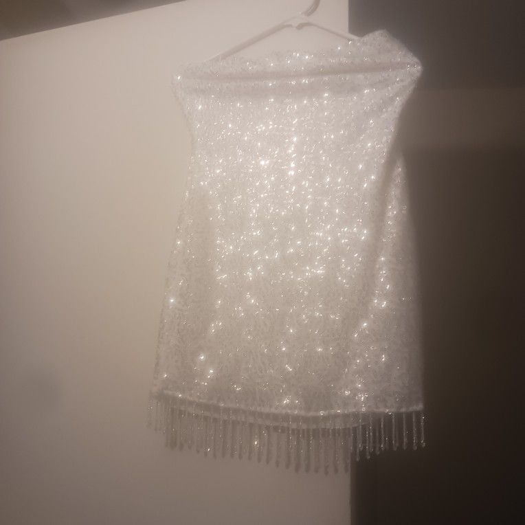 Vestido Con Lentejuelas Talla  S