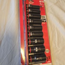 Milwaukee  1/2" Drive Deep Inpact Sockets 