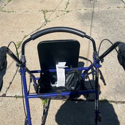 Medical walker with wheels