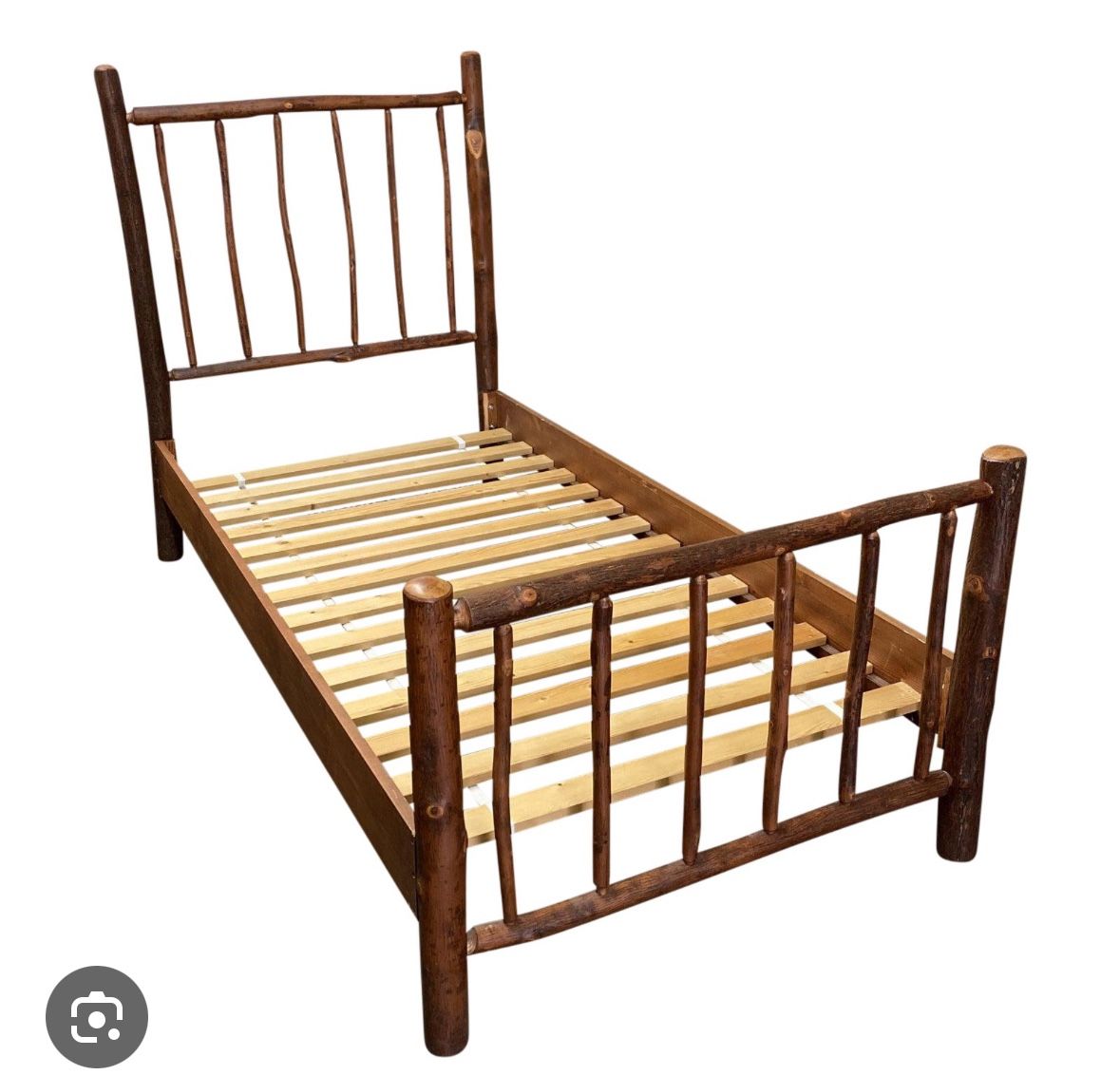 Hickory Twin Bed
