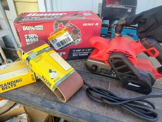 Bauer 10 Amp 4x24 Belt Sander with Sanding Belts