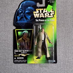 1996 Kenner Star Wars POTF2 Carded Action Figure – Han Solo – Good Condition