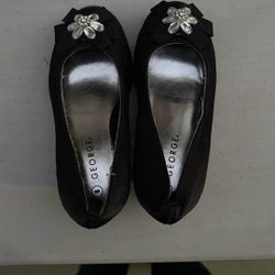 BLACK TODDLER HEELS - Size 8 -GEORGE BRAND