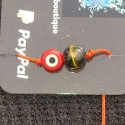 Tiger Eye And Evil Eye Bracelet 
