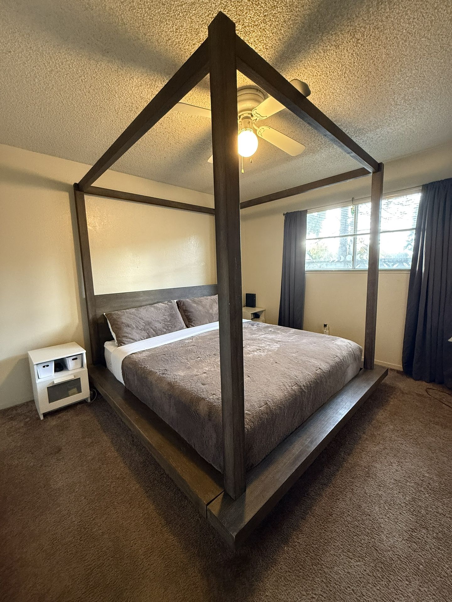 Cal King Canopy Bed Frame