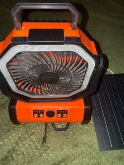 Solar Powered/USB FAN with remote control