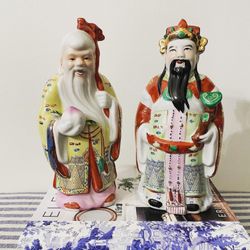 Vintage Asian Deity Figurines – Pair 