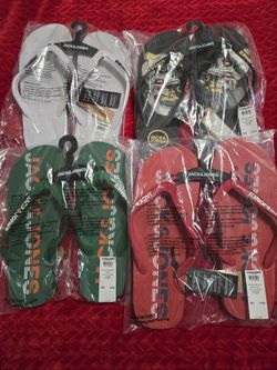 Women’s 7/8 and Men’s 9/10& 11/12 Jack and Jones Flipflops