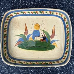 Vintage Mexican Ceramic Tray
