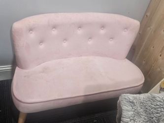 Childs small sofa pink