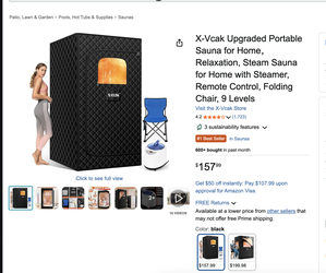 Portable Sauna for home