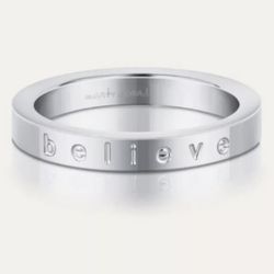 MantraBand Believe Ring Size 7 Stainless Steel