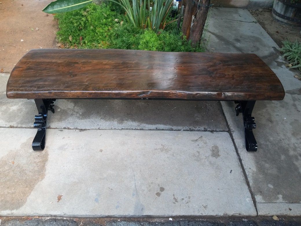 Live Edge Wood  Bench  Or Coffee Table .