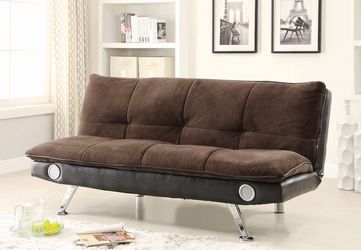 Brown Upholstered Sofa Bed! Super soft! Brand New! Best Deal!