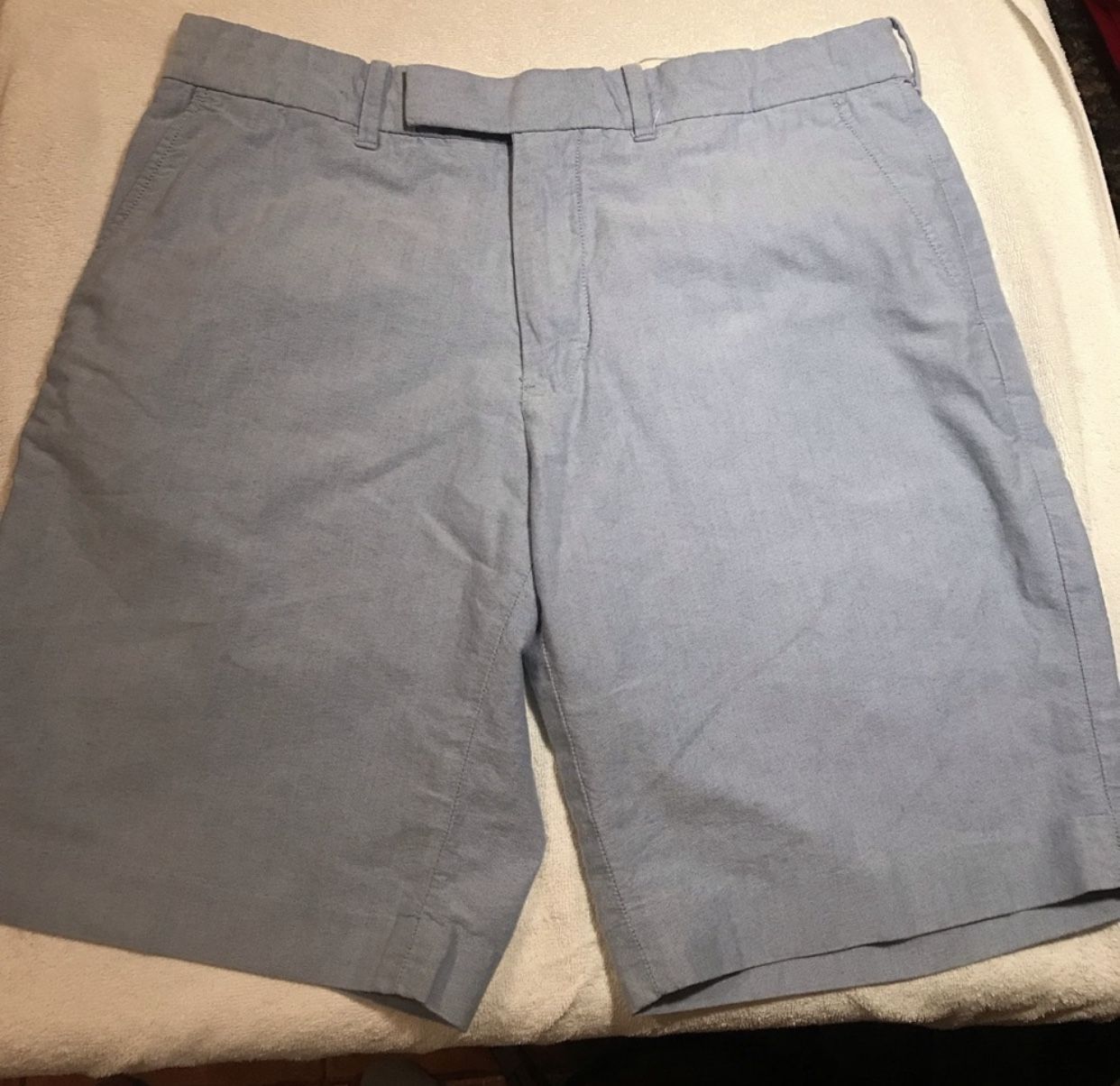 Men Polo by Ralph Lauren Flat Front Shorts, 100% Cotton Size 34 Waist