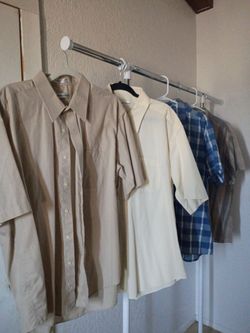 5 Pierre cardin dress shirts  size xl