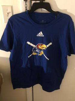 Kansas Jayhawks Adidas Mens NCAA tee L