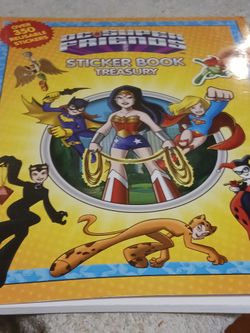 BRAND NEW DC COMICS STICKER BOOK WITH ALOT OF STICKERS  