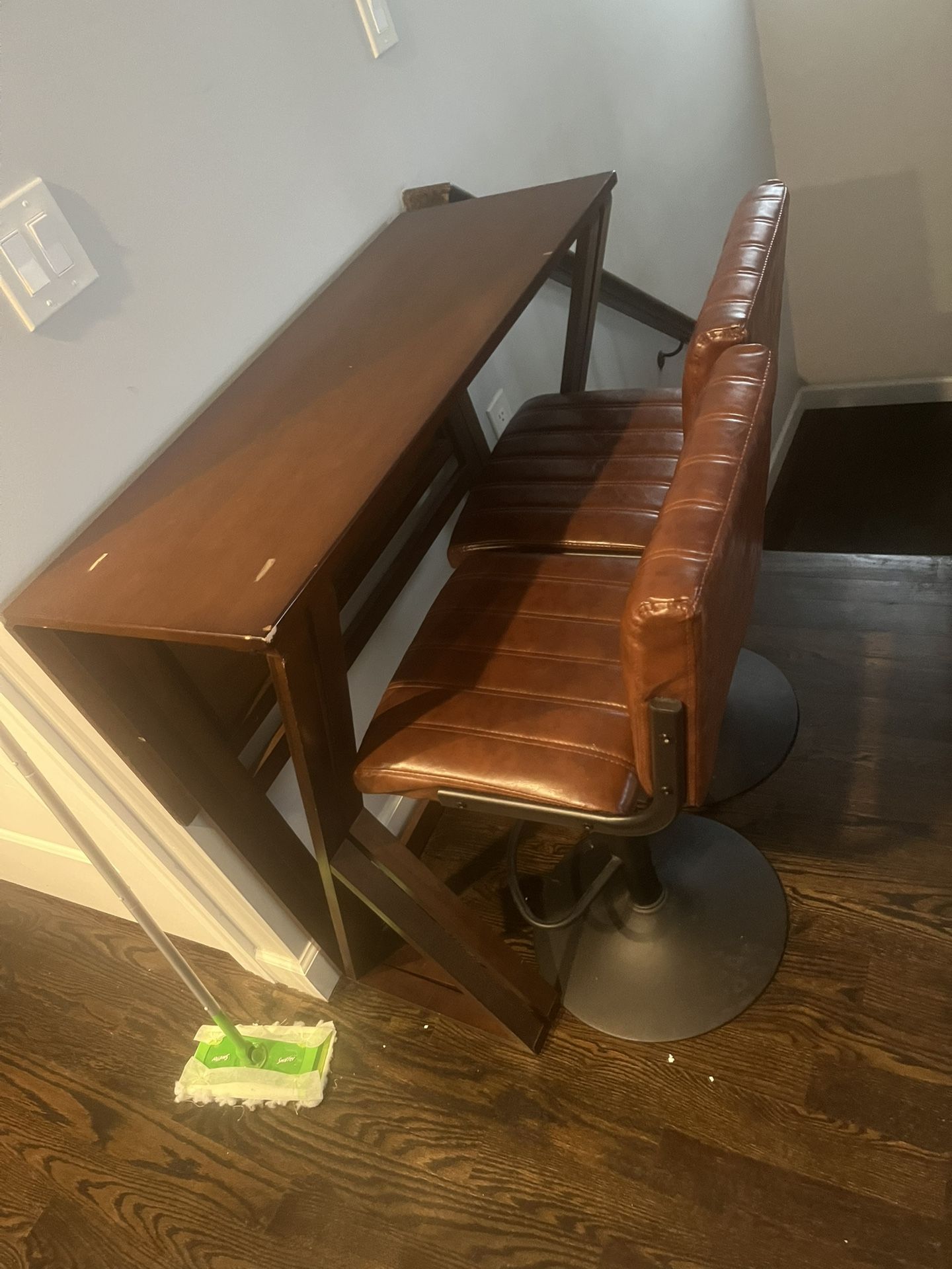 Winsome Wood Drop Leaf High Table & Bar stools