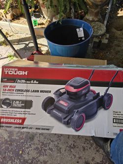Hyper tough 18in lawn push mower 40v