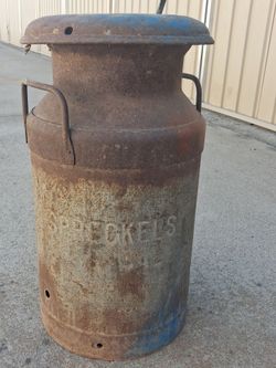 Vintage milk can