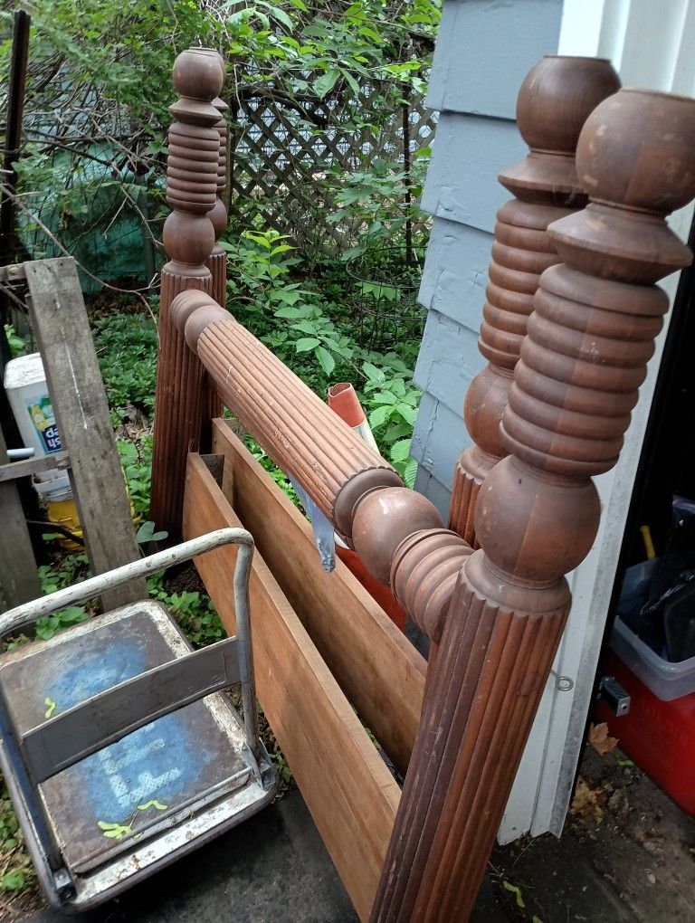 Custom Full Bed Frame. Solid Wood.