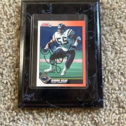 Signed Junior Seau Card